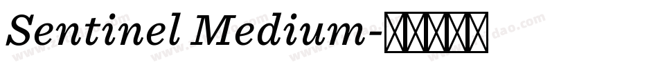 Sentinel Medium字体转换